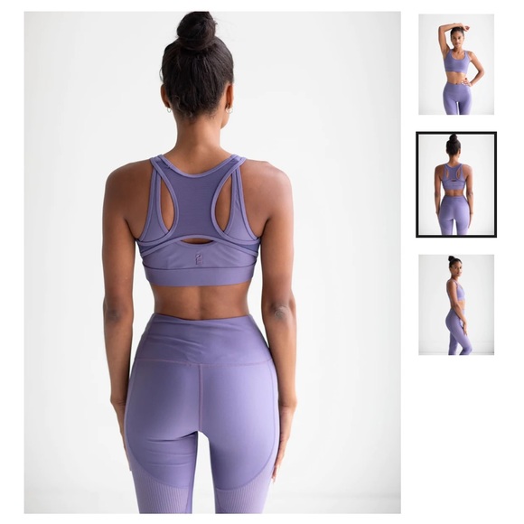 PE NATION RUDIMENTAL SPORTS BRA - HERON - Picture 2 of 3